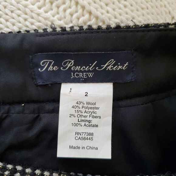 J. Crew No. 2 Pencil Skirt Sz 2 - Picture 12 of 12